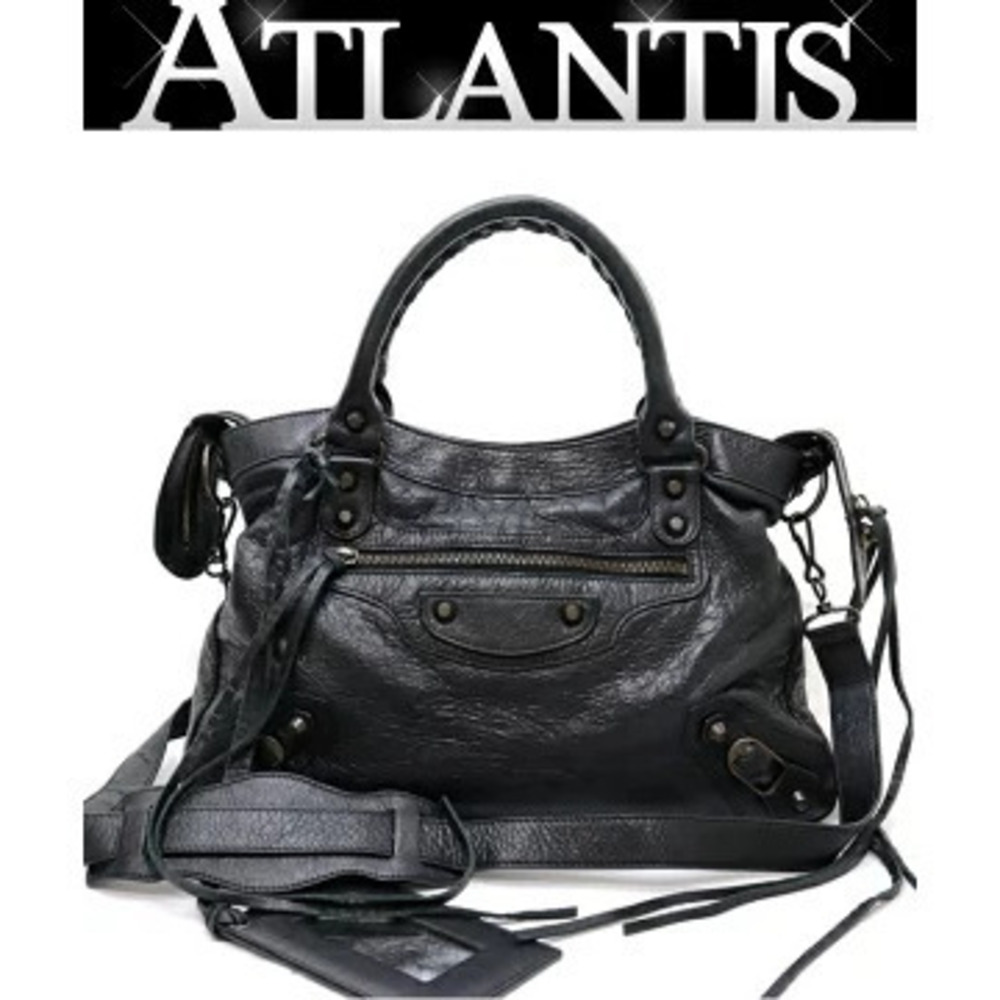 Balenciaga City Bag Leather Black